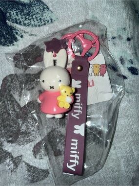 Miffy Bubble Blush Charm Keychain